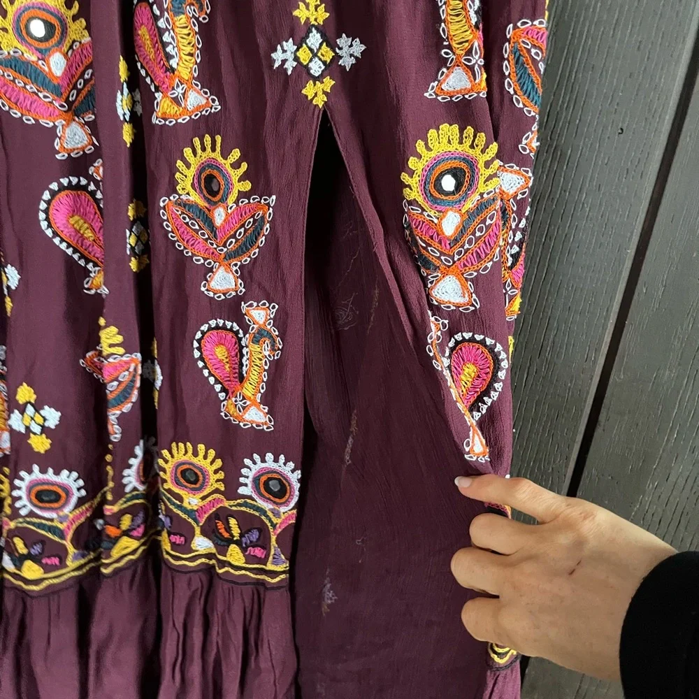 Free People Diamond Meadows Maxi Skirt Sz 0 - Picture 4 of 7